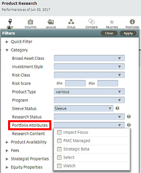 Portfolio Attributes